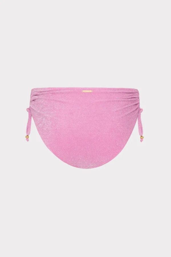 Jumpsuits & Rompers-MILLY Shimmer Bikini Bottom Pink