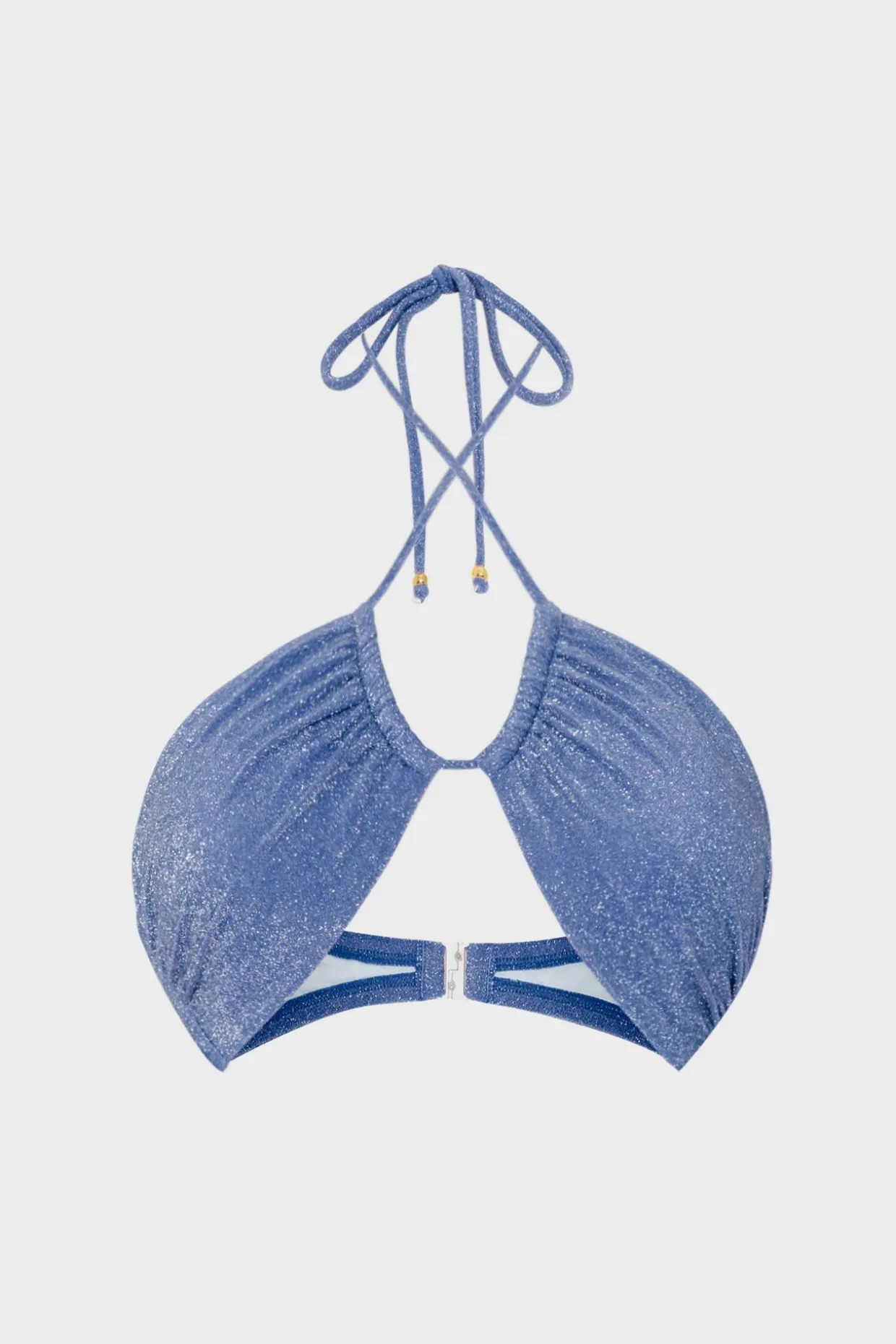 shimmer_halter_bikini_top_0-3.webp Jumpsuits & Rompers-MILLY Shimmer Halter Bikini Top Blue