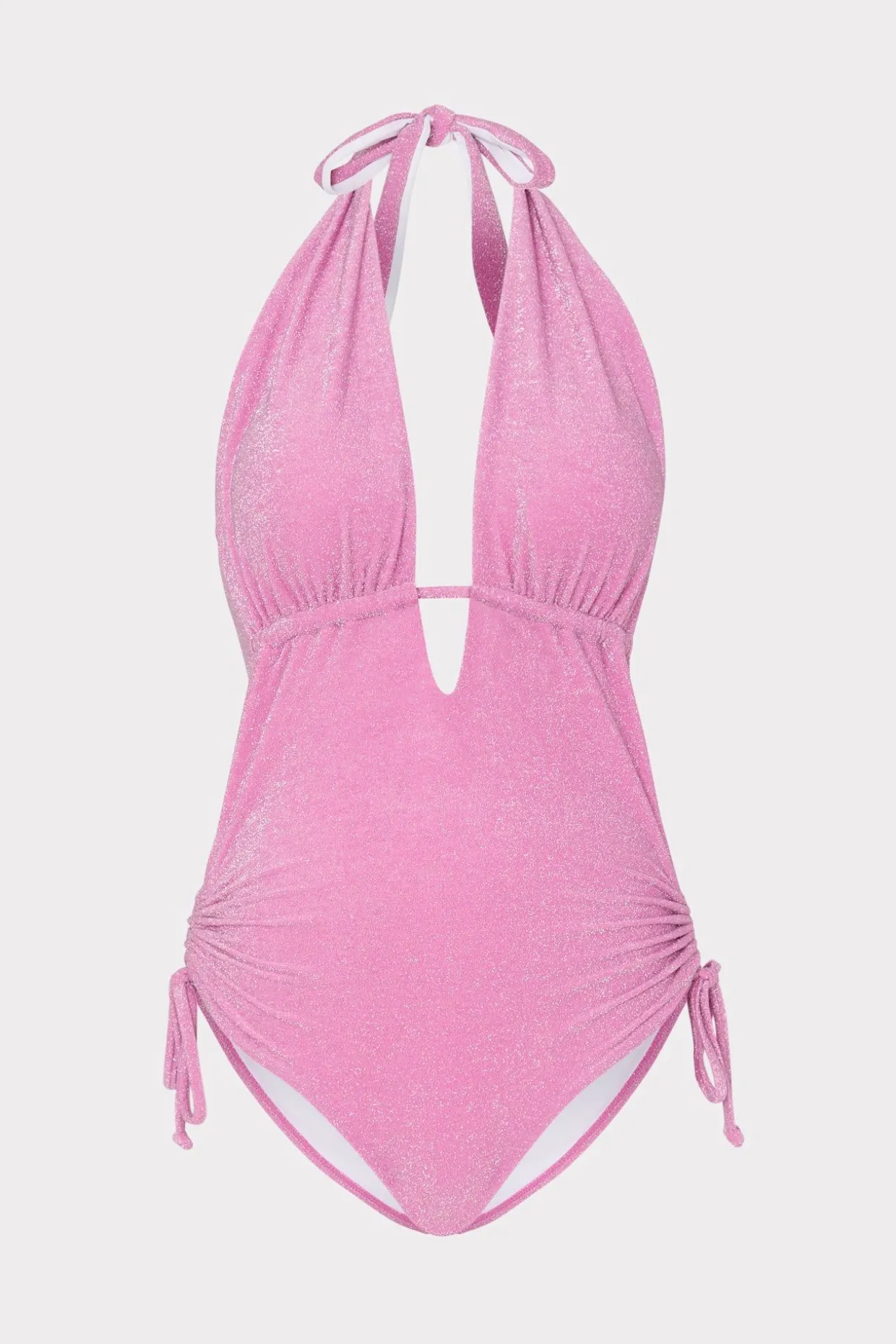 shimmer_halter_one_piece_0.webp One Piece Swimsuits-MILLY Shimmer Halter One Piece Pink