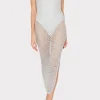 Jumpsuits & Rompers-MILLY Simone Metallic Halter Neck Knit Dress Silver