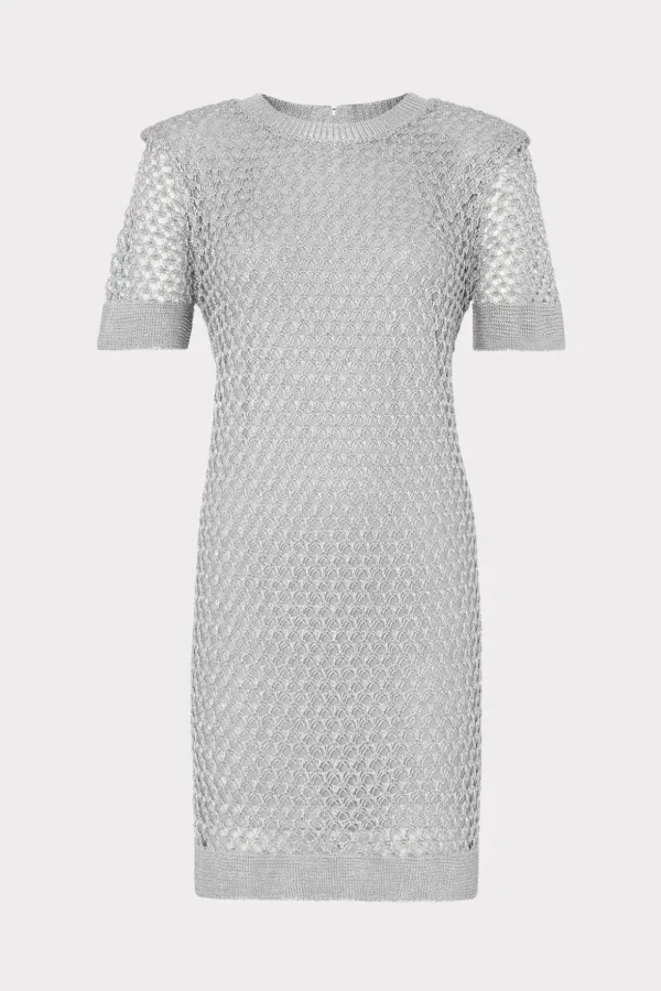 sinclair_metallic_mesh_mi_0-3.webp Knit Dresses-MILLY Sinclair Metallic Mesh Mini Dress Silver