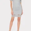 Sweaters & Knits-MILLY Sinclair Metallic Mesh Mini Dress Silver
