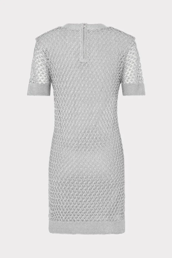 sinclair_metallic_mesh_mi_3-3.webp Knit Dresses-MILLY Sinclair Metallic Mesh Mini Dress Silver