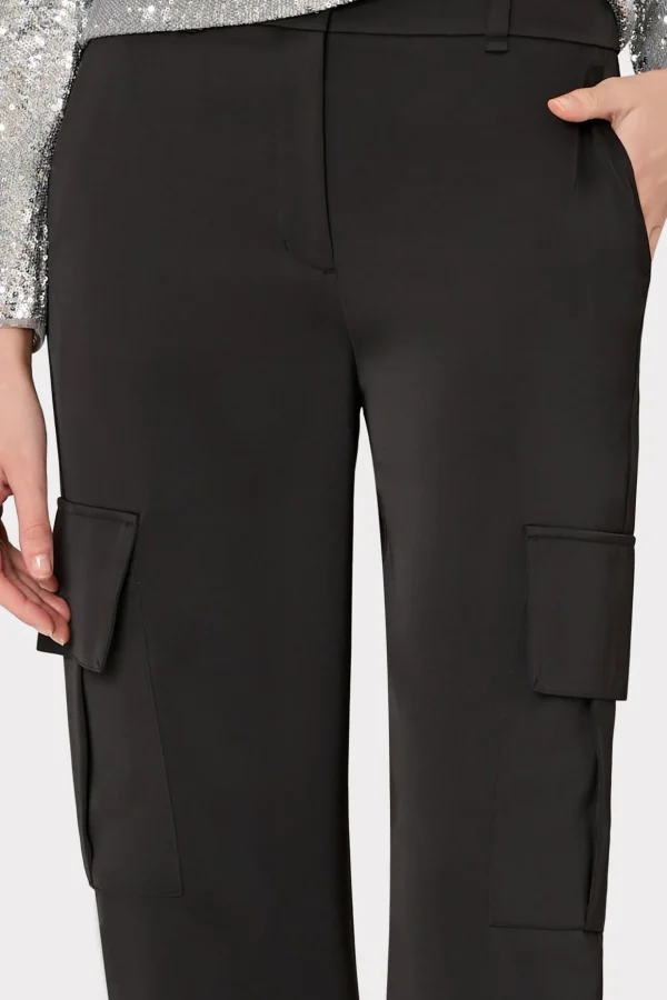skye_satin_cargo_pants_2.webp Pants-MILLY Skye Satin Cargo Pants Black