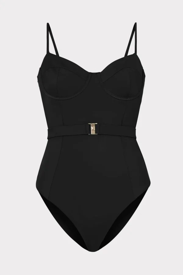 solid_belted_one_piece_0.webp One Piece Swimsuits-MILLY Solid Belted One Piece Black