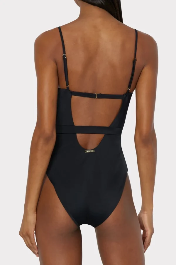 solid_belted_one_piece_3-1.webp Jumpsuits & Rompers-MILLY Solid Belted One Piece Black