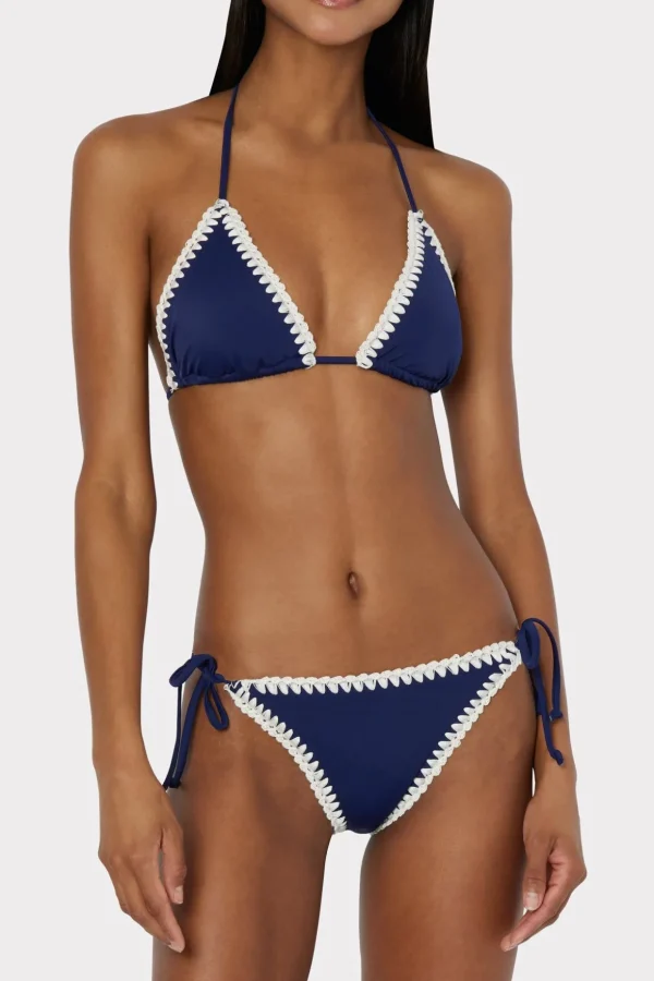 Jumpsuits & Rompers-MILLY Solid Bikini Bottom Navy