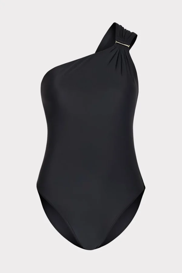 solid_carvico_vita_one_sh_0.webp One Piece Swimsuits-MILLY Solid Carvico Vita One Shoulder One Piece Black