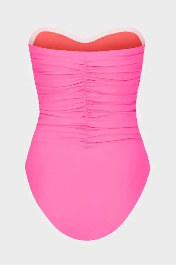 solid_carvico_vita_ruched_3-1.webp Jumpsuits & Rompers-MILLY Solid Carvico Vita Ruched One Piece Pink
