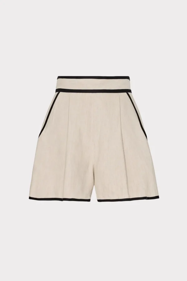 solid_linen_shorts_0-2.webp Matching Sets-MILLY Solid Linen Shorts Natural