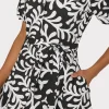 spanish_vine_poplin_mini__2-1.webp Day Dresses-MILLY Spanish Vine Poplin Mini Dress Black/White
