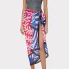 Cover-Ups-MILLY Spanish Vine Zebra Sarong Multi