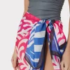 Cover-Ups-MILLY Spanish Vine Zebra Sarong Multi