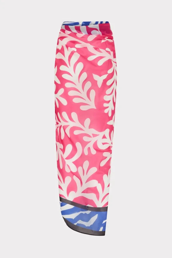 Cover-Ups-MILLY Spanish Vine Zebra Sarong Multi