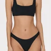 square_neck_bikini_top_wi_1.webp Jumpsuits & Rompers-MILLY Square Neck Bikini Top With Smocking Black