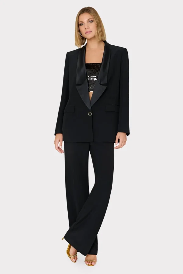 stacy_hammered_satin_blaz_1-2.webp Matching Sets-MILLY Stacy Hammered Satin Blazer Black