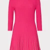 tabitha_sheer_godet_mini__0-11.webp Mini Dresses-MILLY Tabitha Sheer Godet Mini Dress Milly Pink