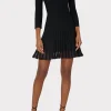 tabitha_sheer_godet_mini__1-2.webp Sweaters & Knits-MILLY Tabitha Sheer Godet Mini Dress Black