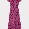 Jumpsuits & Rompers-MILLY Tahlia Tulle Embroidery Dress Pink/Black