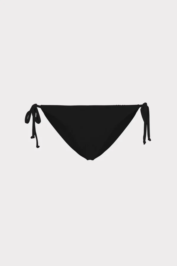 Jumpsuits & Rompers-MILLY Textured Bikini Bottom Black