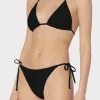 Jumpsuits & Rompers-MILLY Textured Bikini Bottom Black