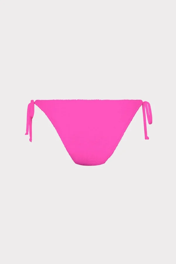 Jumpsuits & Rompers-MILLY Textured Bikini Bottom Neon Pink
