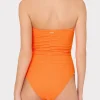 textured_ruched_one_piece_0-2.webp One Piece Swimsuits-MILLY Textured Ruched One Piece Neon Orange