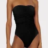 textured_ruched_one_piece_1-1.webp One Piece Swimsuits-MILLY Textured Ruched One Piece Black