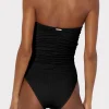 textured_ruched_one_piece_2-3.webp Jumpsuits & Rompers-MILLY Textured Ruched One Piece Black