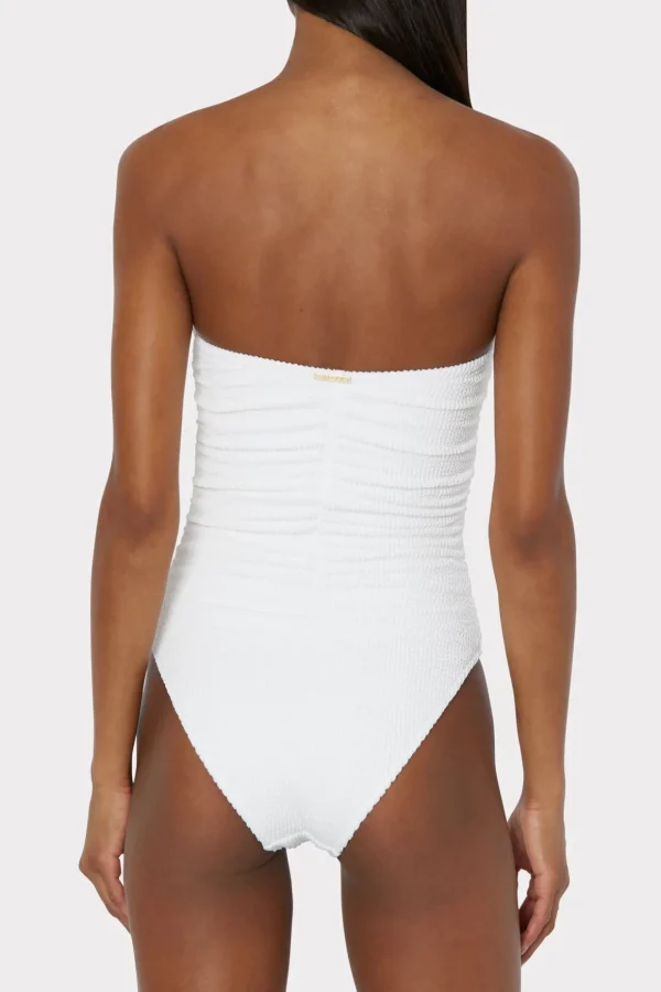 textured_ruched_one_piece_2.webp One Piece Swimsuits-MILLY Textured Ruched One Piece White