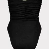 textured_ruched_one_piece_3-3.webp Jumpsuits & Rompers-MILLY Textured Ruched One Piece Black