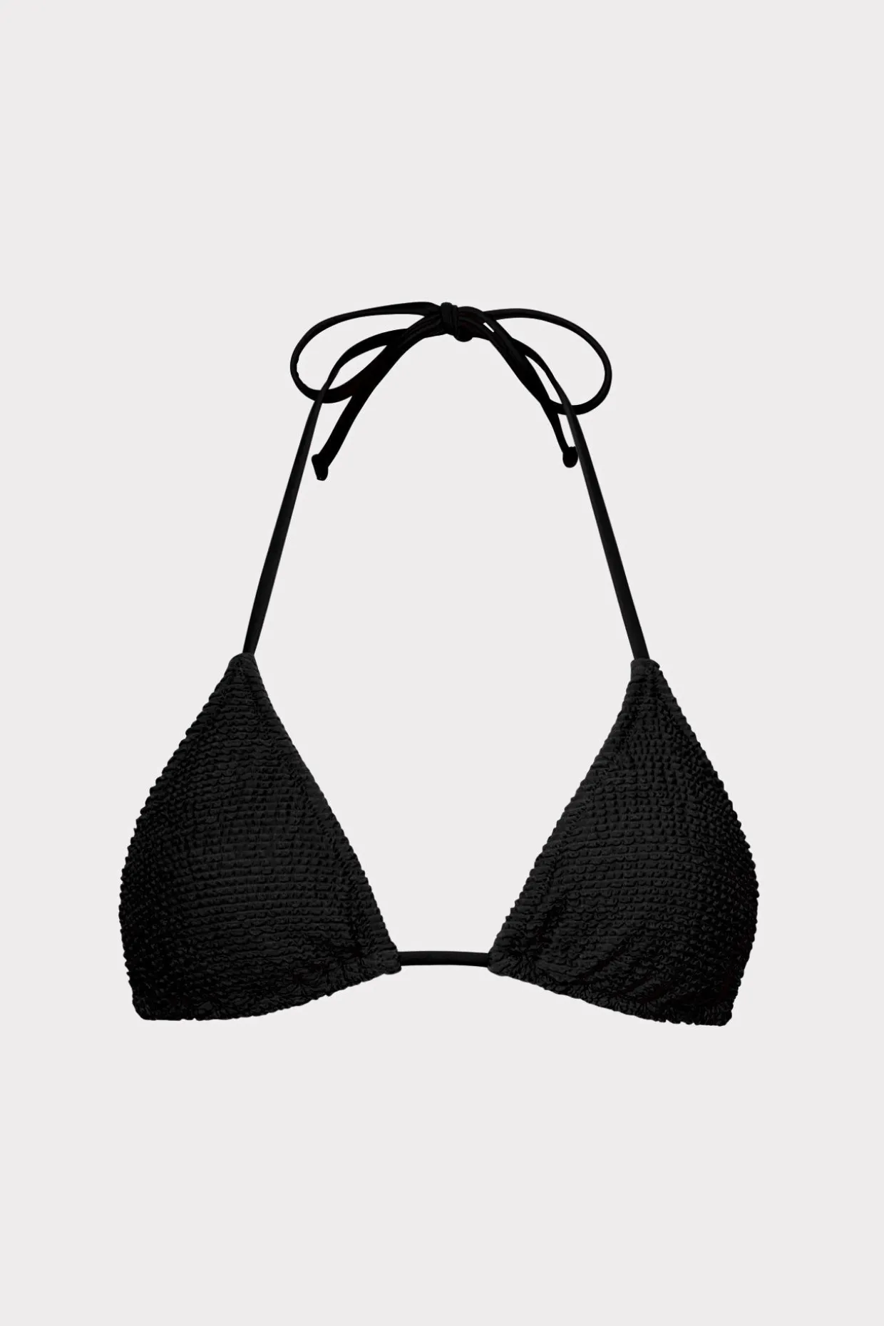 textured_triangle_bikini__0.webp Jumpsuits & Rompers-MILLY Textured Triangle Bikini Top Black