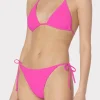 textured_triangle_bikini__1-2.webp Jumpsuits & Rompers-MILLY Textured Triangle Bikini Top Neon Pink