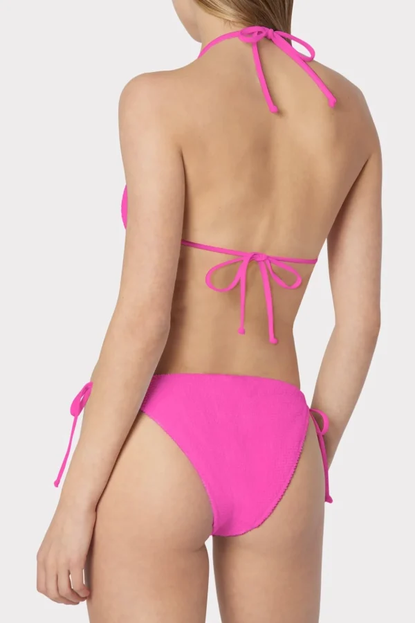 textured_triangle_bikini__2-2.webp Jumpsuits & Rompers-MILLY Textured Triangle Bikini Top Neon Pink