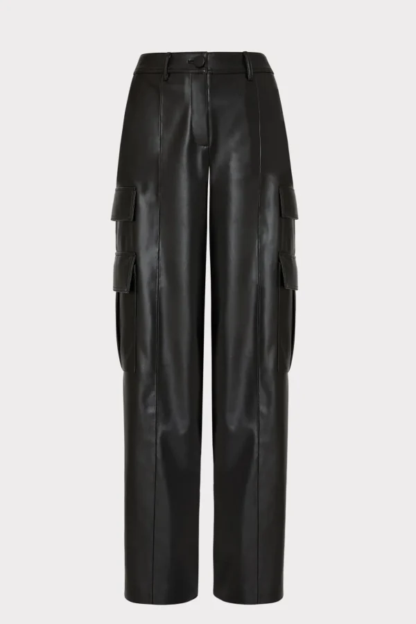 tobias_vegan_leather_carg_0-1.webp Matching Sets-MILLY Tobias Vegan Leather Cargo Pants Black