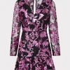 Pink Dresses-MILLY Tove Tassel Paisley Sequins Dress Pink Multi