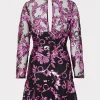 Pink Dresses-MILLY Tove Tassel Paisley Sequins Dress Pink Multi