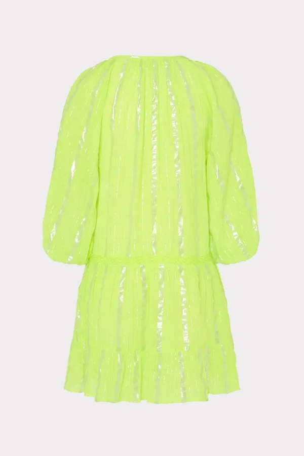 valentine_lurex_stripe_co_3-2.webp Jumpsuits & Rompers-MILLY Valentine Lurex Stripe Coverup Dress Neon Yellow