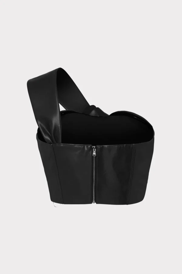 vegan_leather_top_3.webp Jumpsuits & Rompers-MILLY Vegan Leather Top Black