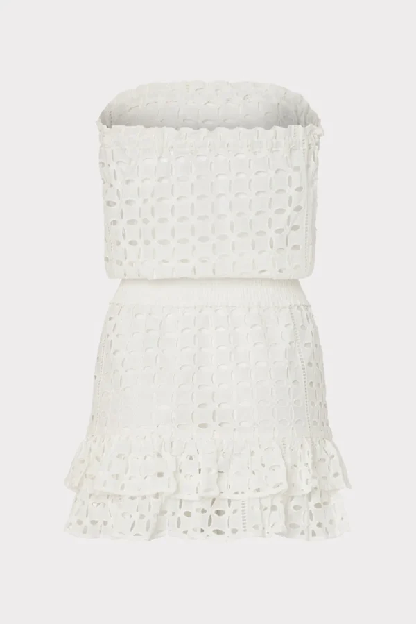 Cover-Ups-MILLY Verity Cotton Eyelet Dress White