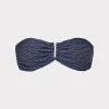 Bikinis-MILLY Verone Texture Waves Bandeau Top Navy