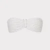 Bikinis-MILLY Verone Texture Waves Bandeau Top White