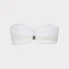 Bikinis-MILLY Verone Texture Waves Bandeau Top White