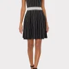vertical_texture_fit_and__1-4.webp Day Dresses-MILLY Vertical Texture Fit And Flare Dress Black/Ecru