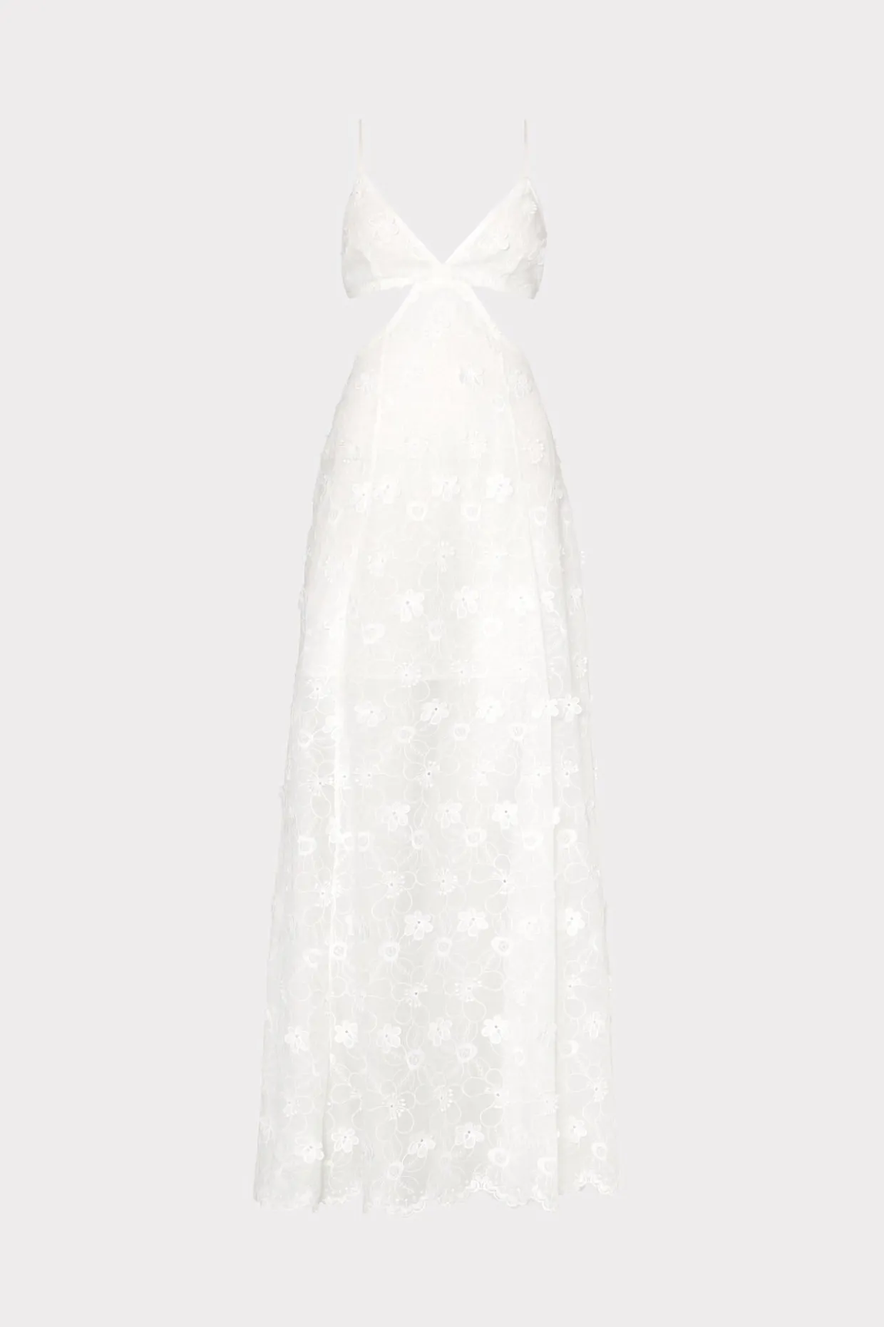 vivianne_d_floral_cotton__0.webp Cover-Ups-MILLY Vivianne 3D Floral Cotton Eyelet Dress White
