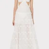 Cover-Ups-MILLY Vivianne 3D Floral Cotton Eyelet Dress White