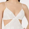 Jumpsuits & Rompers-MILLY Vivianne 3D Floral Cotton Eyelet Dress White