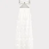 Jumpsuits & Rompers-MILLY Vivianne 3D Floral Cotton Eyelet Dress White