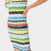 vneck_zig_zag_midi_dress_2.webp Jumpsuits & Rompers-MILLY V-Neck Zig Zag Midi Dress Yellow Multi