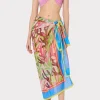 watercolor_caribbean_cora_1-1.webp Jumpsuits & Rompers-MILLY Watercolor Caribbean Coral Chiffon Sarong Green Multi
